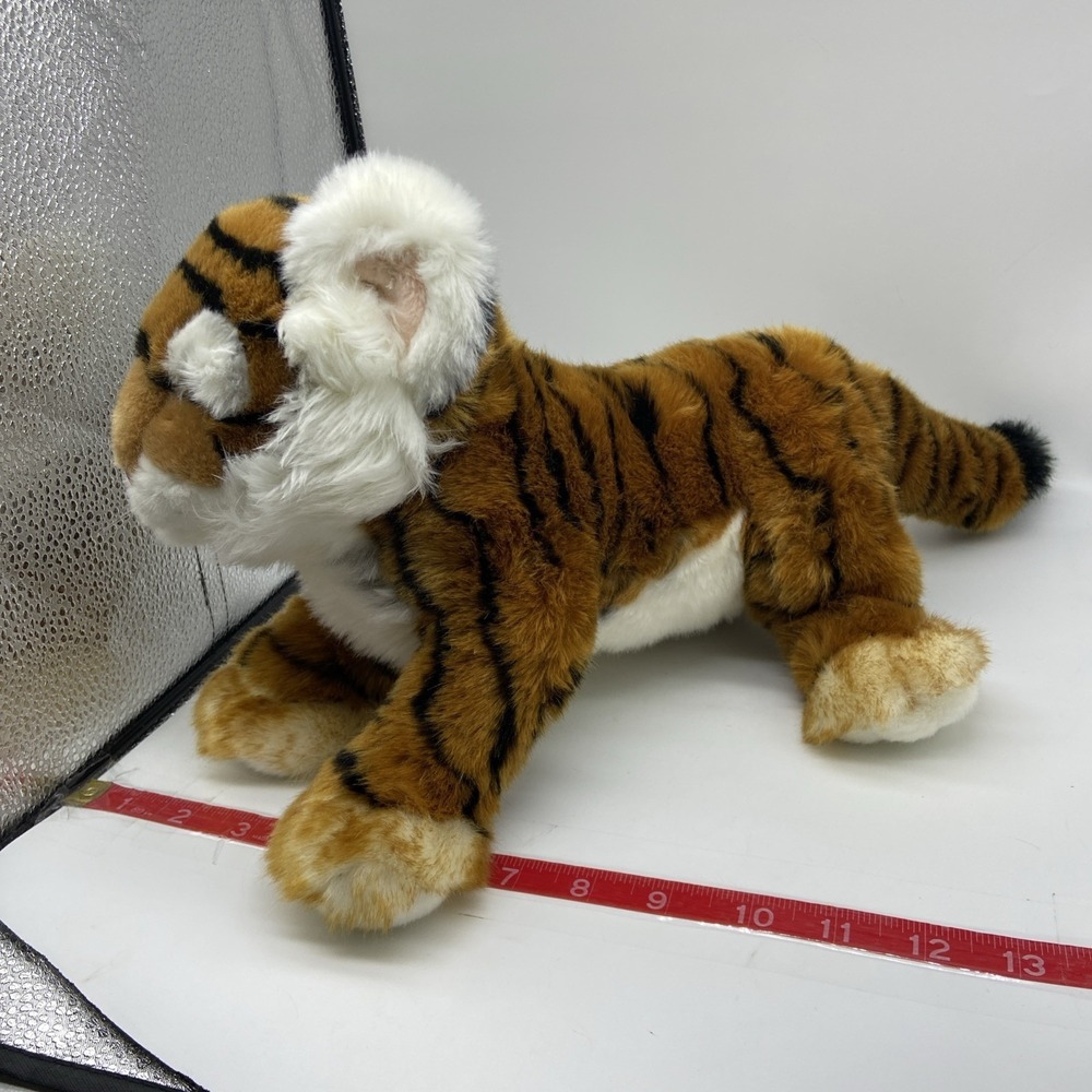 Living Nature Tiger Cub Plush Soft Toy Stuffed Animal Realistic UK CA CE 16" - Picture 3 of 10